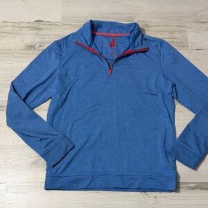 johnnie-O Kids Blue and Red Zip-Up Top Size 8
